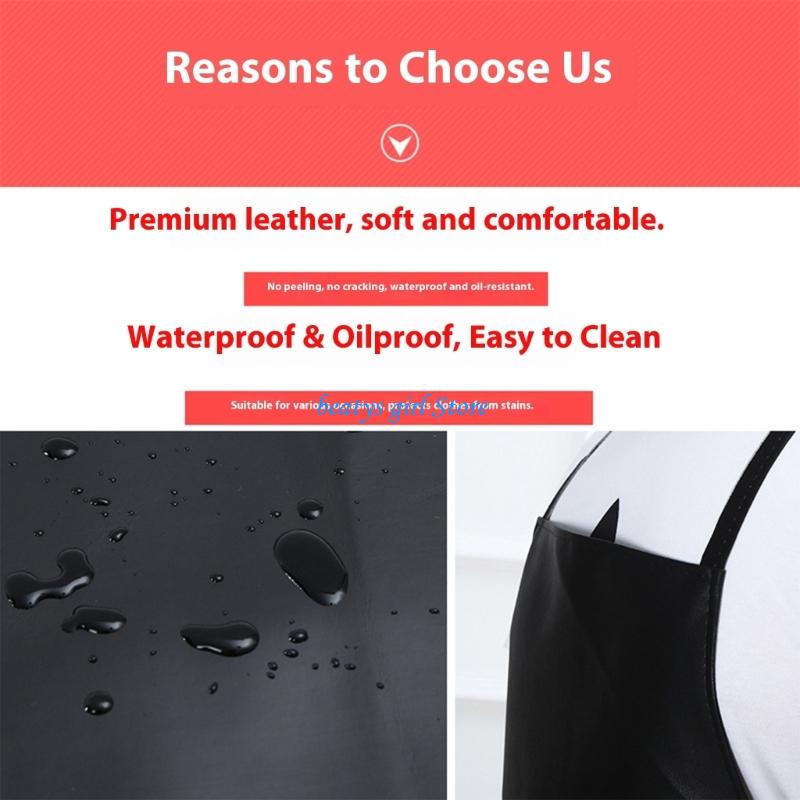 Leatherwork Apron - C7AB Professional Grade Thickened PU Leather
