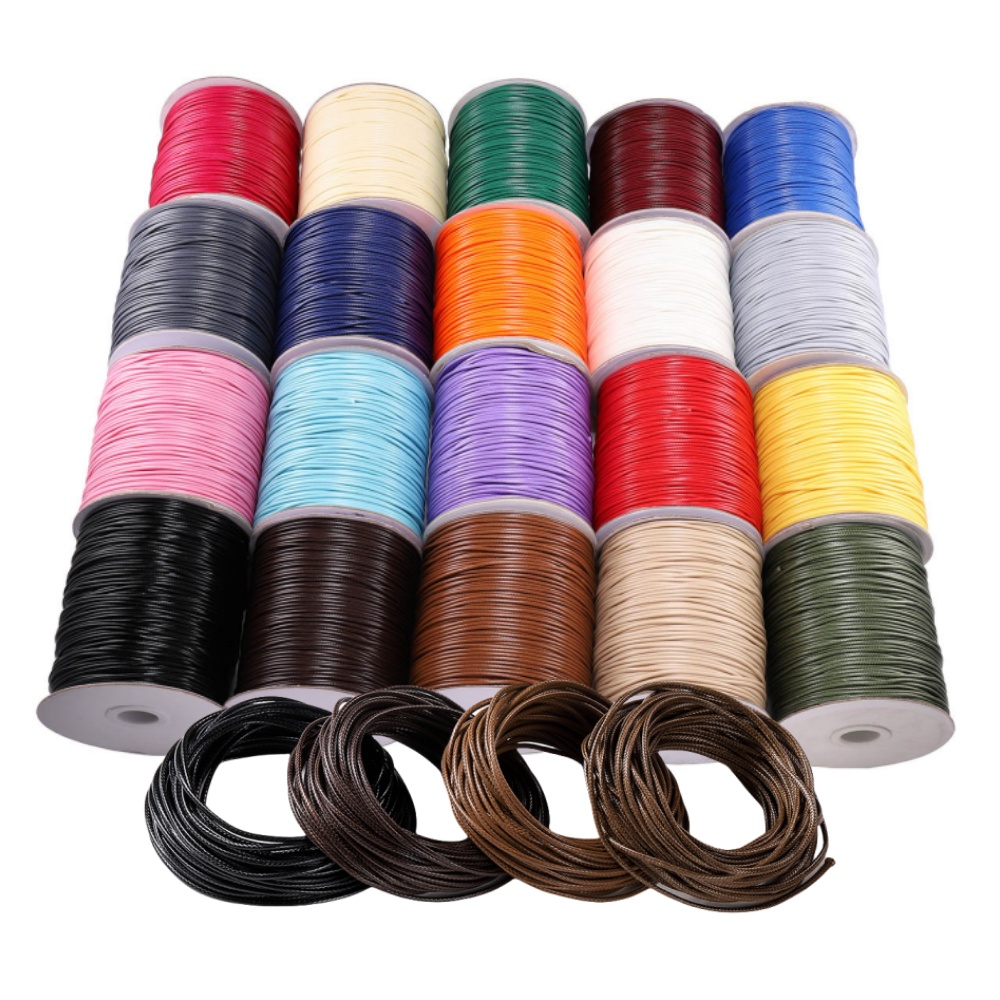 Leatherwork Diy - 10M/Lot 0.5-2.5mm Leather Line Waxed Cord