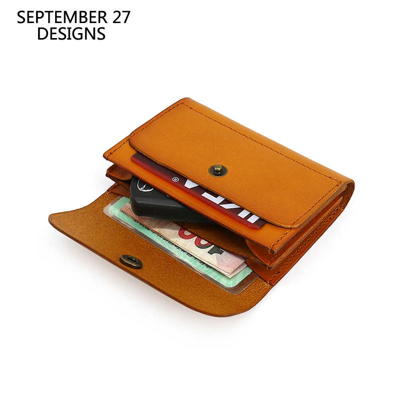 Leatherwork Wallet - Mini Waist Bag Men Genuine Leather