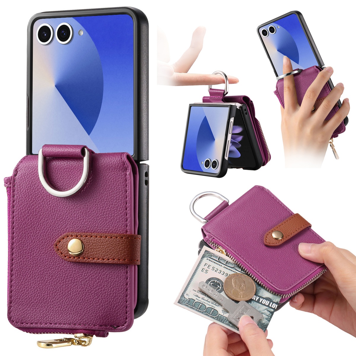 Leatherwork Wallet - Luxury Card Holder Phone Case for