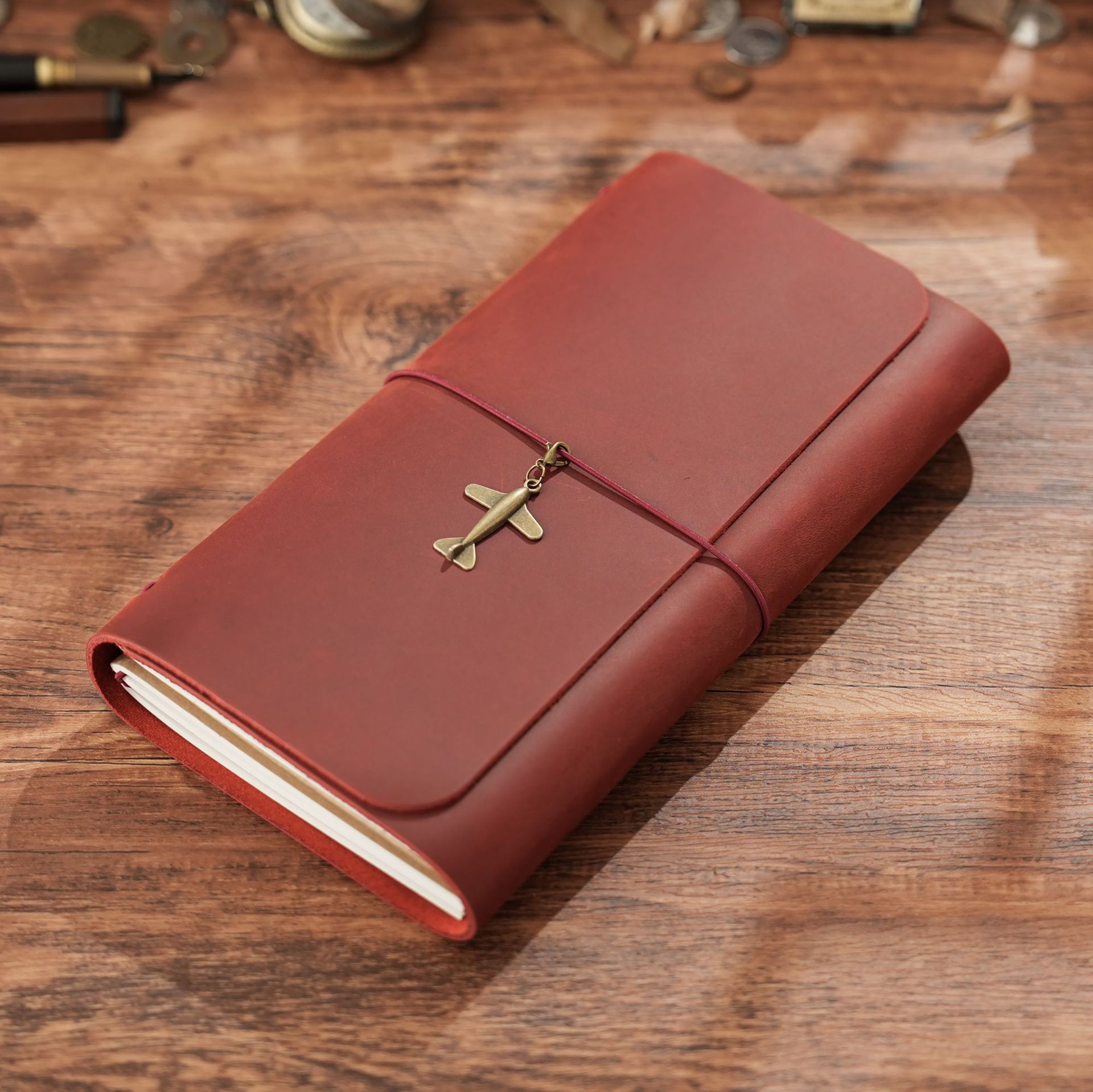 Leather Work Notebook - New Arrival Triple Fold TN Traveler's