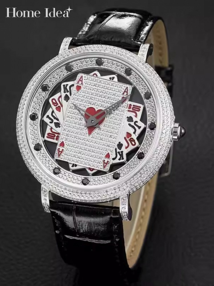 Leatherwork Ideas - New Designer Mens Diamonds Studded Genuine