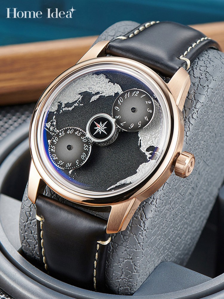 Leatherwork Ideas - Casual Men Work Blue Planet Fully