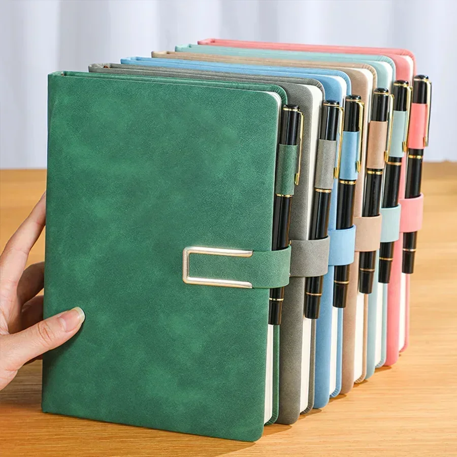 Leather Work Notebook - 1pcs Soft-Cover Vintage A5 Leather Notebook