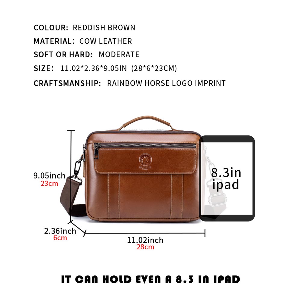 New men's mini crossbody bag,  - огляд і ціна Leatherwork Thread