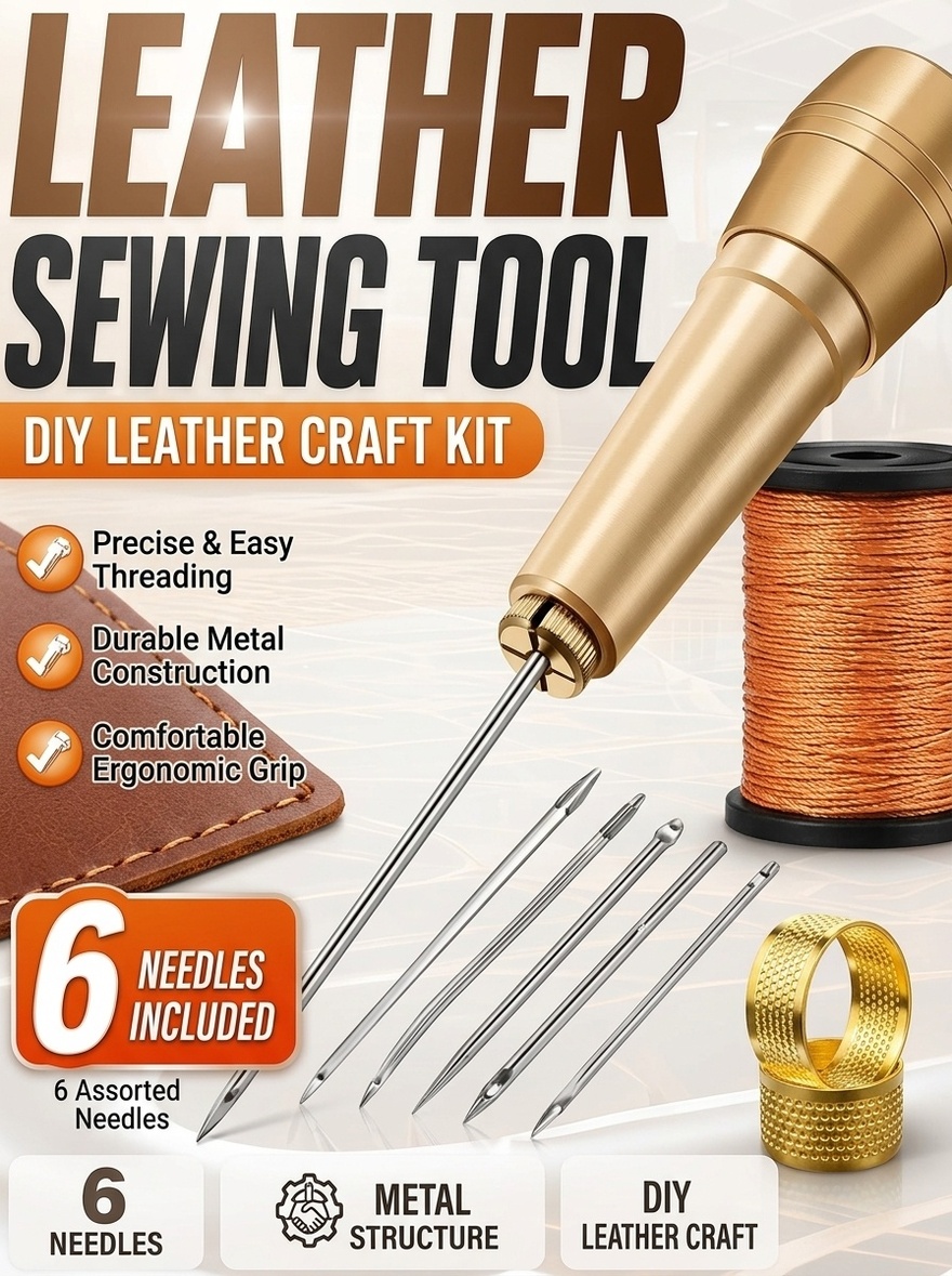 Leather Stitching Tool, Hand S - огляд і ціна Leatherwork Wallet