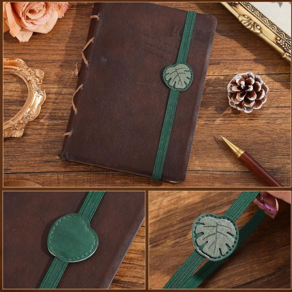 Vintage Elastic Bands Leather  - огляд і ціна Leather Work Notebook