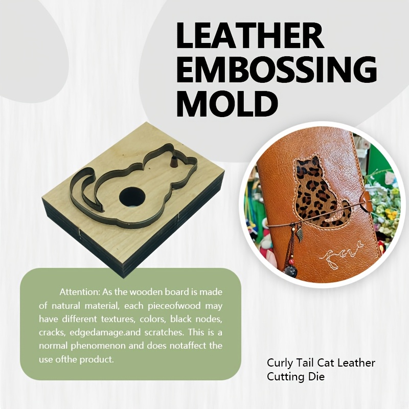 Leather Cutting Stamp Tool Cat - огляд і ціна Leatherwork Embossing