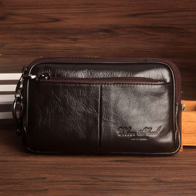 Men Clutch Waist Pack Bag Cell - огляд і ціна Leatherwork Wallet