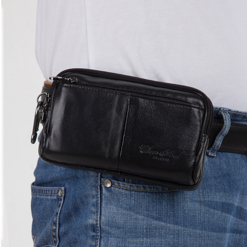 Men Clutch Waist Pack Bag Cell - огляд і ціна Leatherwork Wallet