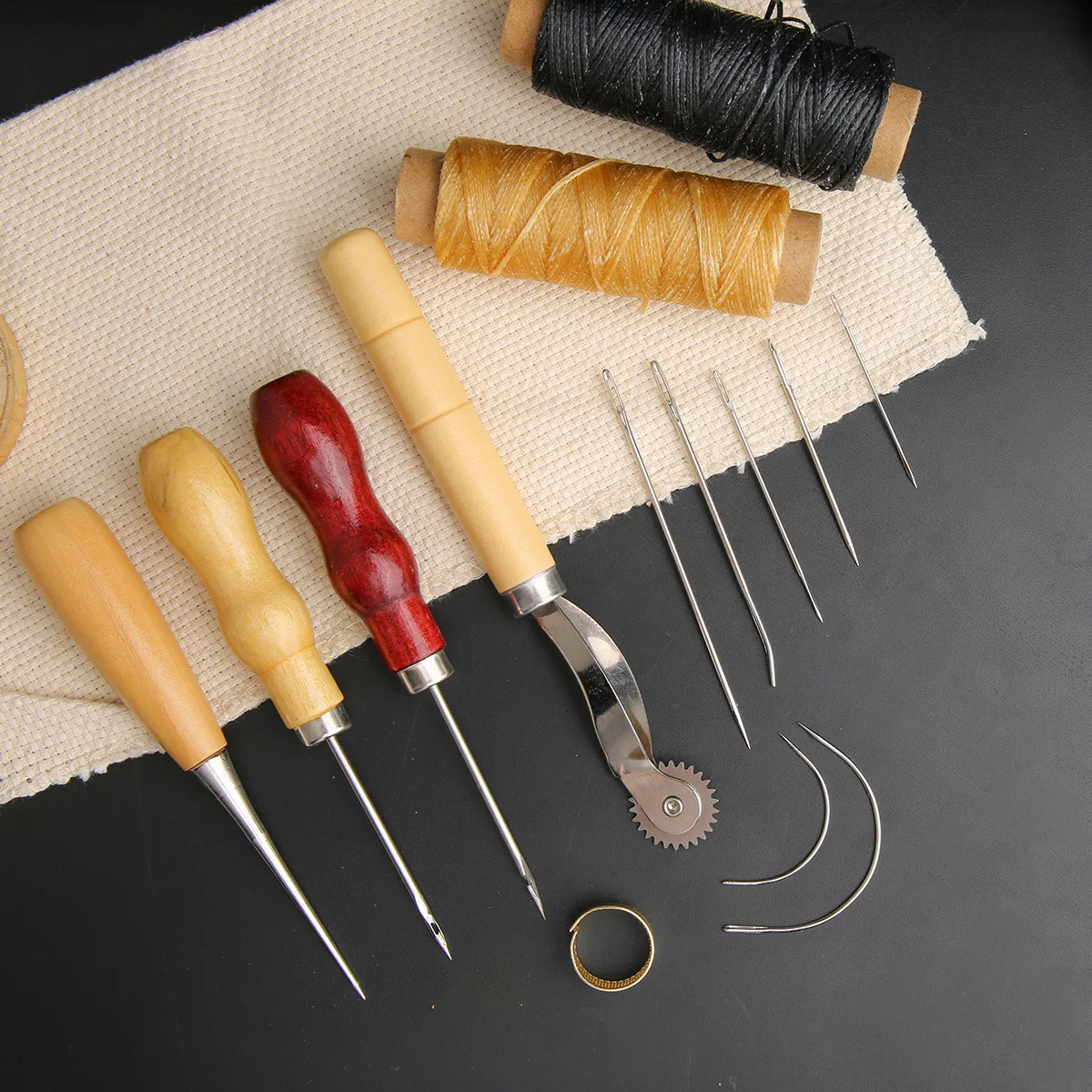 14PCS Leather Craft Sewing Kit - огляд і ціна Leatherwork Thread