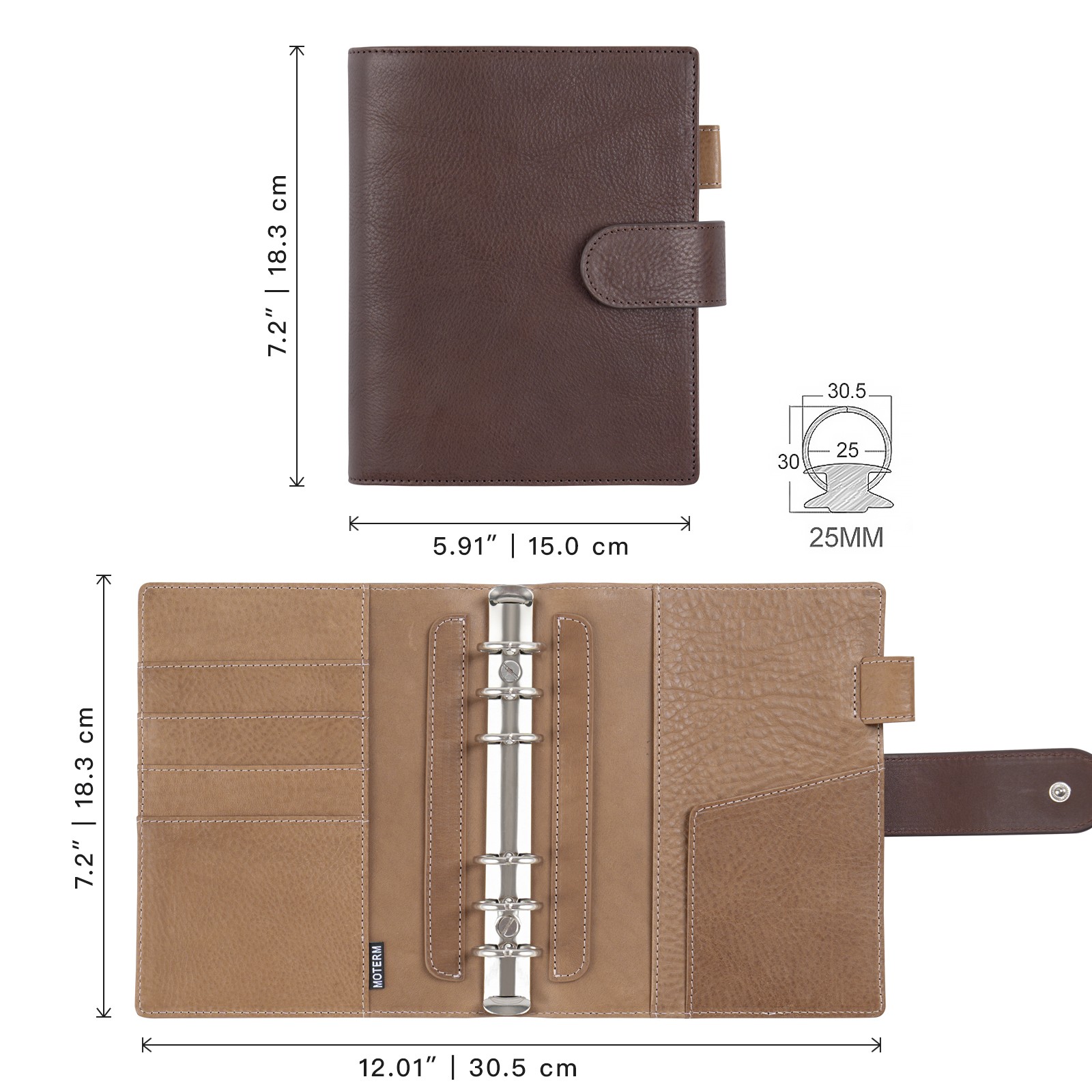 Moterm Franklin Covey Compact  - огляд і ціна Leather Work Notebook
