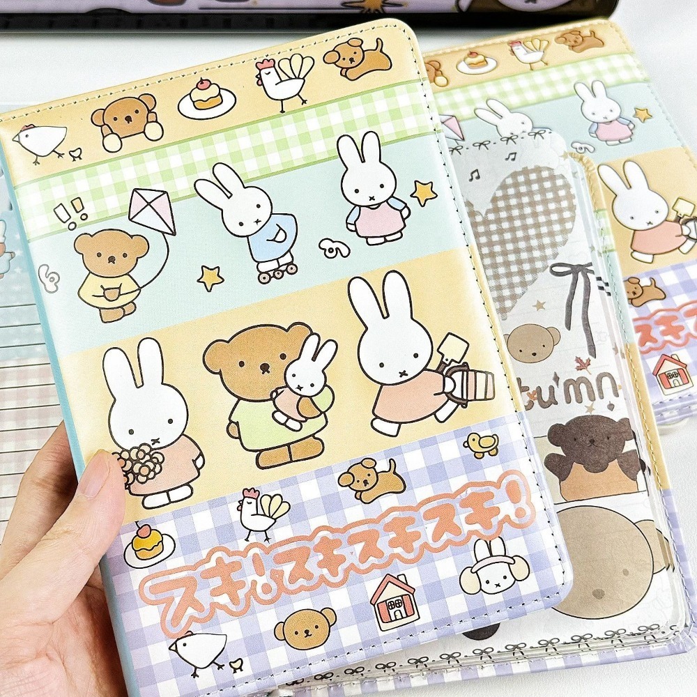 Miffy Rabbit Collage Notebook  - огляд і ціна Leather Work Notebook