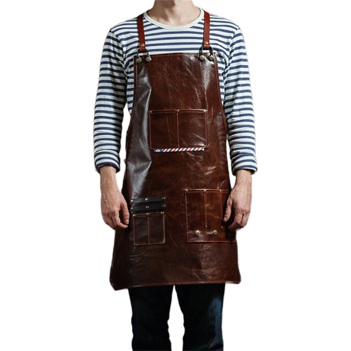 Men's Leather Work Apron with  - огляд і ціна Leatherwork Apron