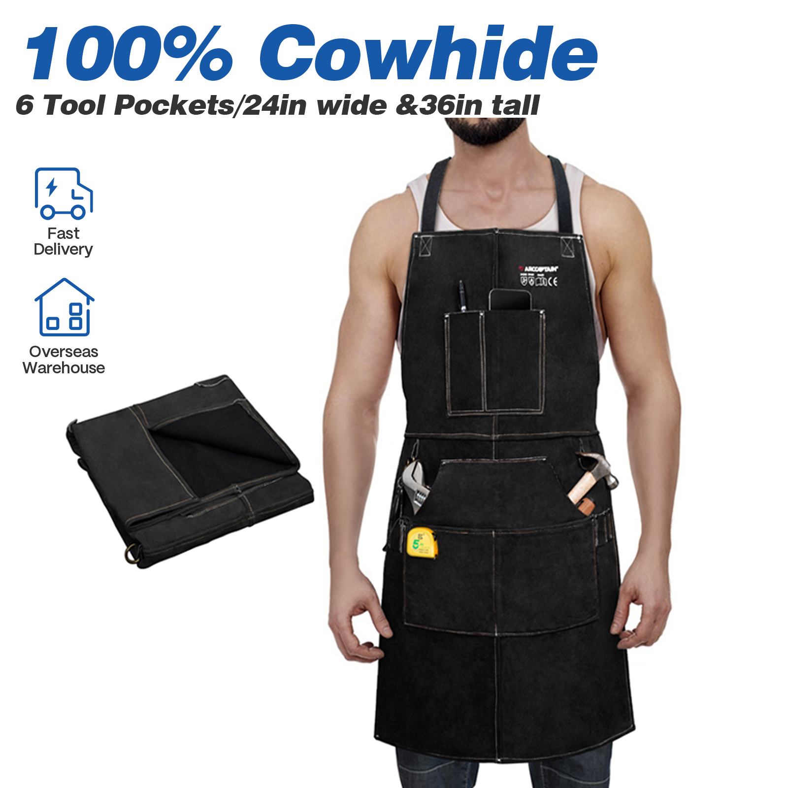 ARCCAPTAIN Leather Welding Wor - огляд і ціна Leatherwork Apron