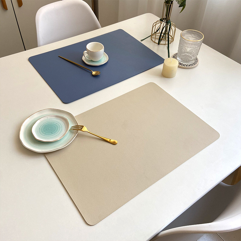 Double-layer Leather Table Mat - огляд і ціна Leatherwork Desk