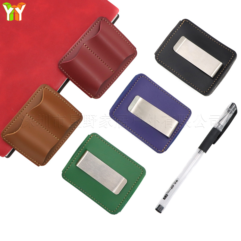 Portable PU Leather Pen Holder - огляд і ціна Leather Work Notebook