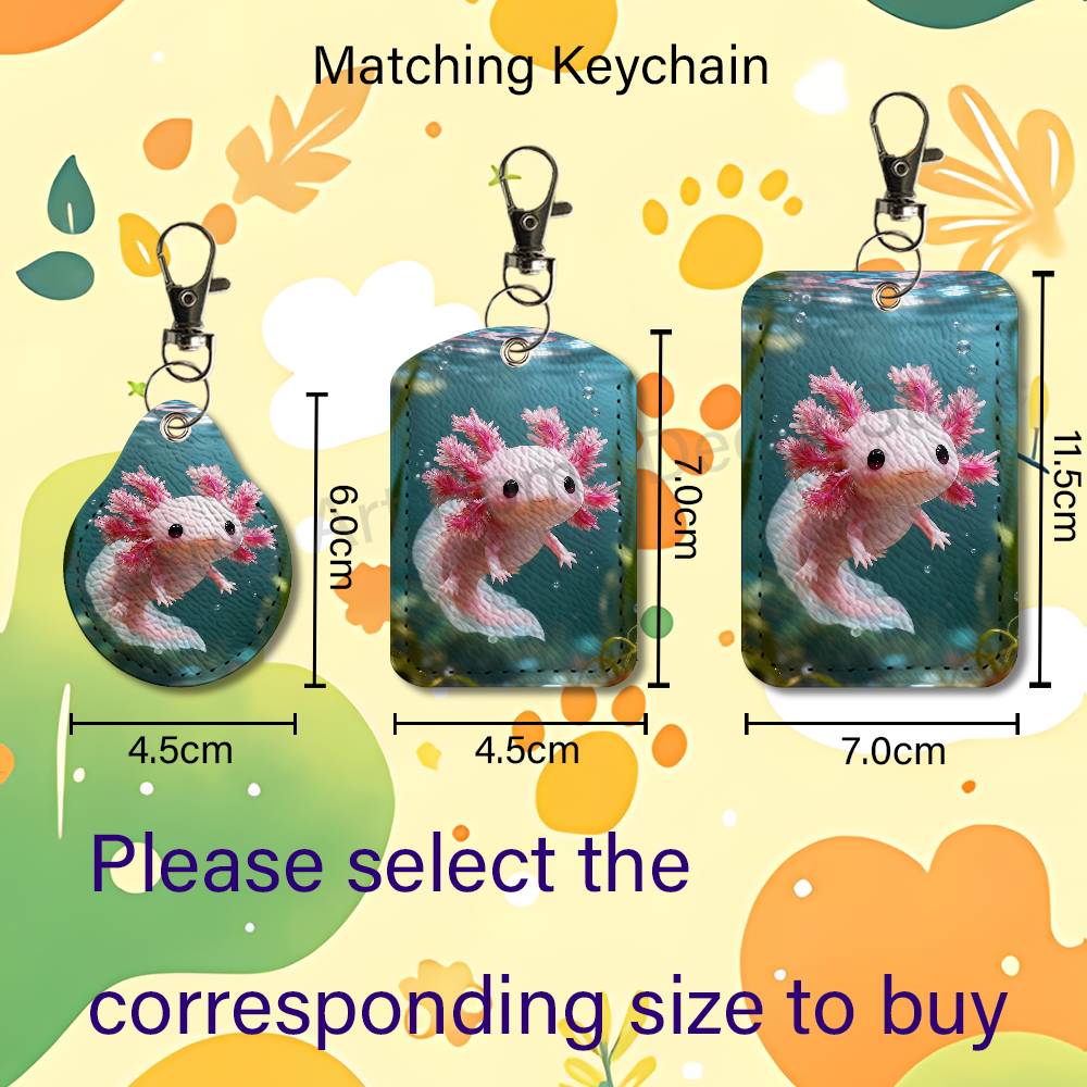 Cute pink A-Axolotl Cartoon Ho - огляд і ціна Leather Work Leather