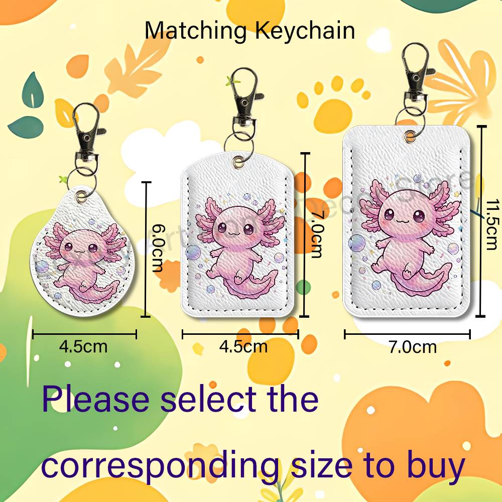 Cute pink A-Axolotl Cartoon Ho - огляд і ціна Leather Work Leather