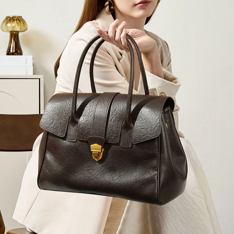 Women's Leather Briefcase: Cro - огляд і ціна Leather Work Japan