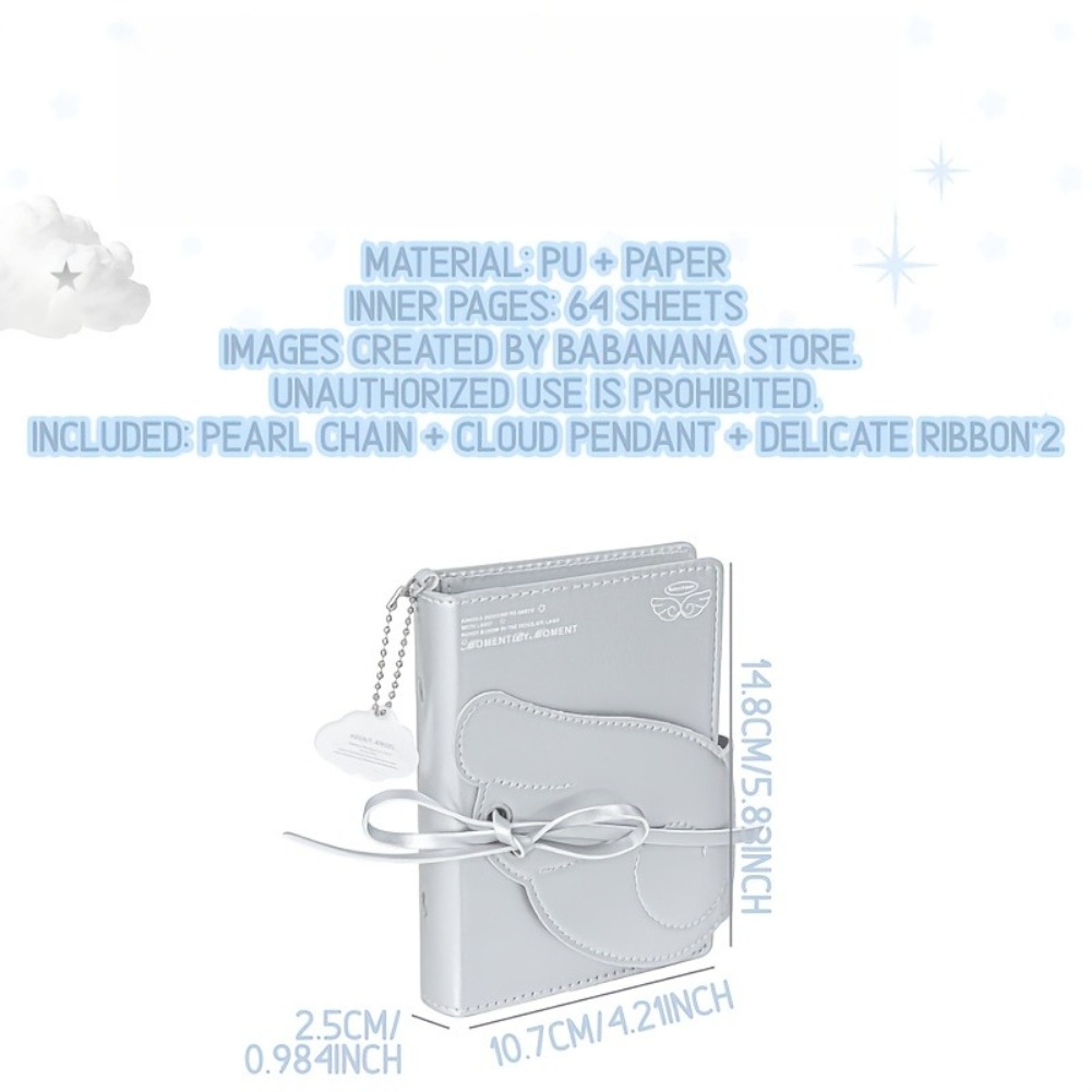 Kawaii Angel Wings Notebook A7 - огляд і ціна Leather Work Notebook
