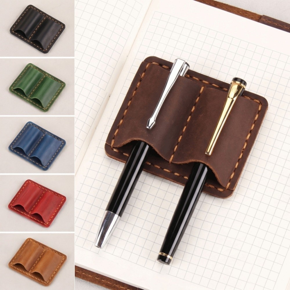 Double Vintage Leather Pen Loo - огляд і ціна Leather Work Notebook