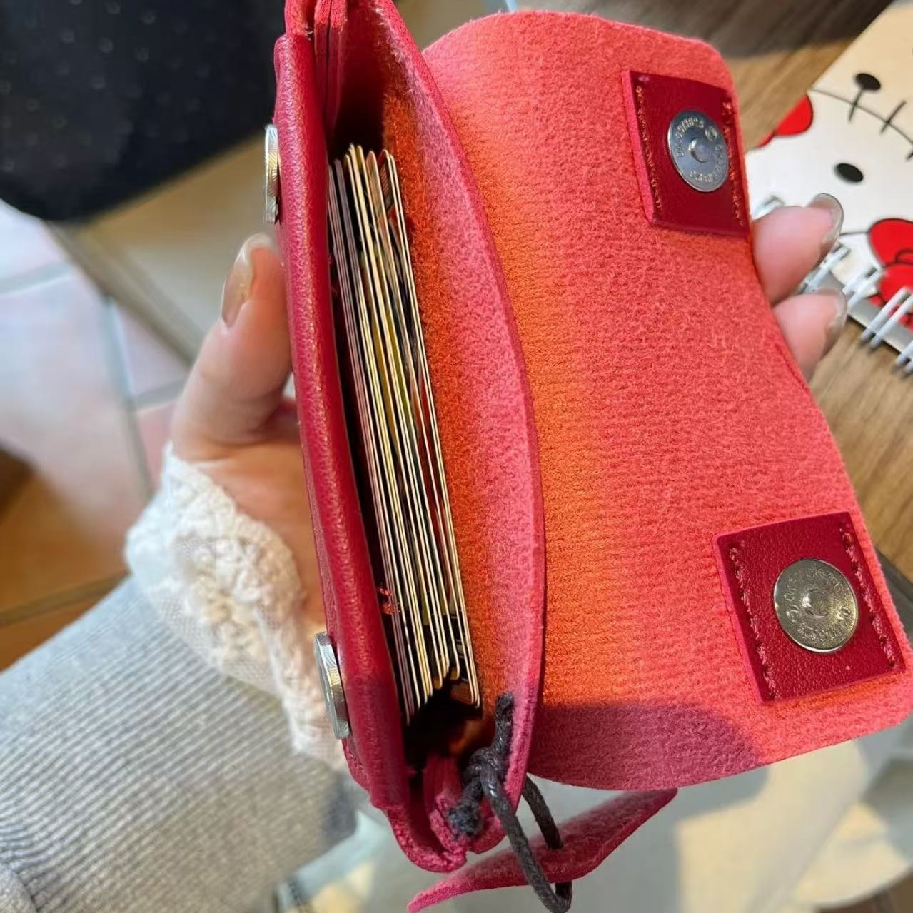 Cute Hello Kitty Red Leather C - огляд і ціна Leatherwork Wallet