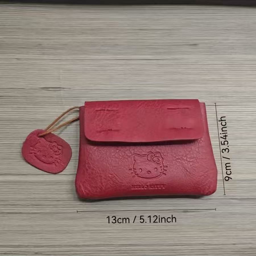 Cute Hello Kitty Red Leather C - огляд і ціна Leatherwork Wallet