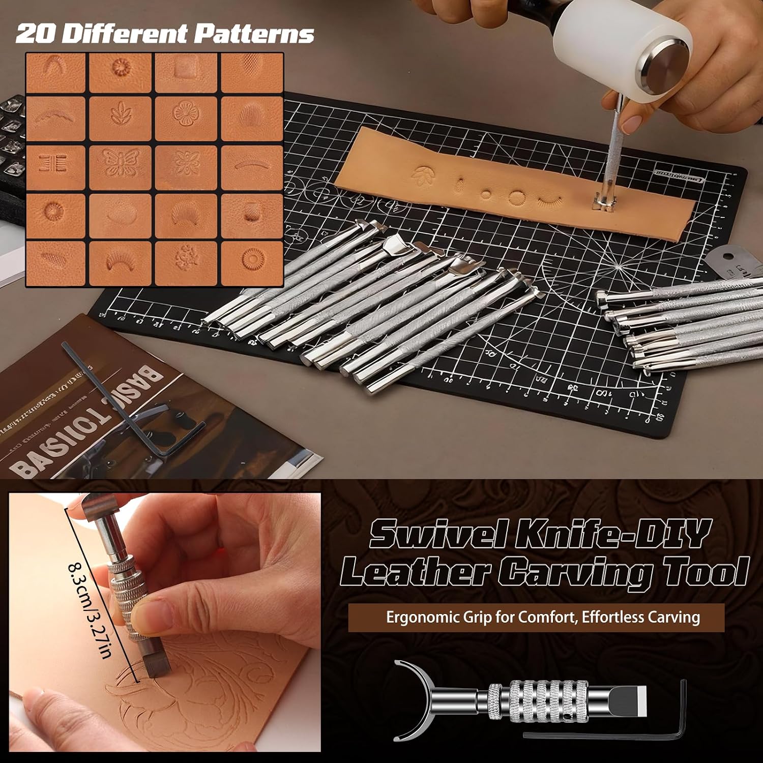 Leather Working Kit, Leather W - огляд і ціна Leather Work Leather