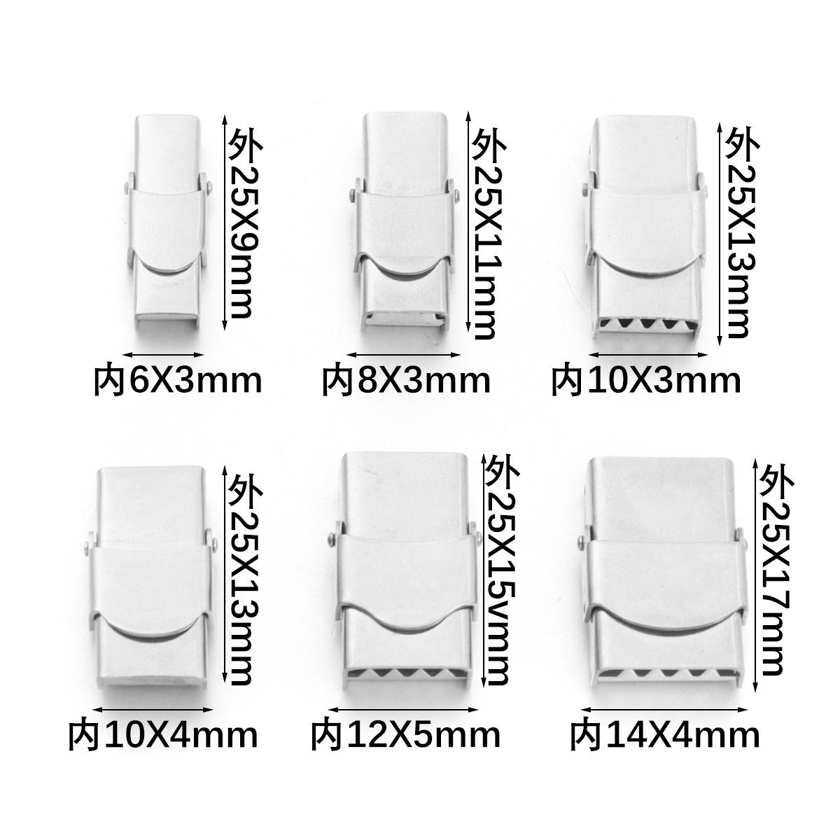 5Pcs Stainless Steel Clasp Cri - огляд і ціна Leatherwork Diy