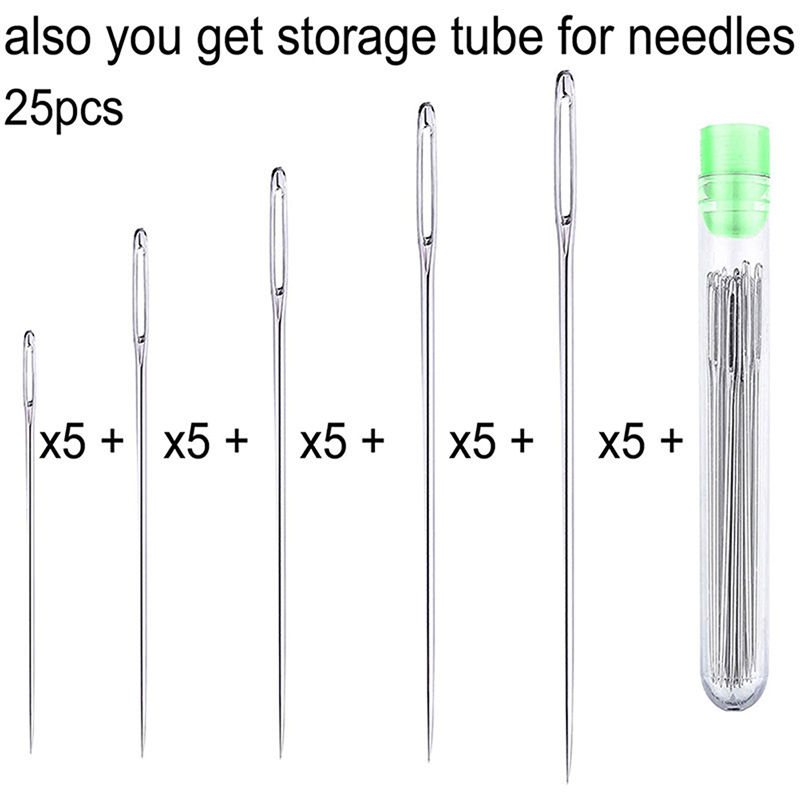 25 Pcs Large Eye Stitching Nee - огляд і ціна Leatherwork Needles